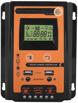 30A/50A/70A Solar Controller 12V/24V Fotovoltaïsche Systeem Power Generatie Rv Solar Voeding lcd