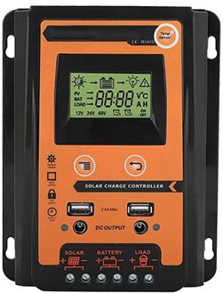 30A/50A/70A Solar Controller 12V/24V Fotovoltaïsche Systeem Power Generatie Rv Solar Voeding lcd