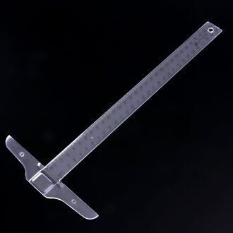 30Cm 12 ''Plastic Metric T Vierkante Dubbele Kant Liniaal Tool Meting Meten G8TB