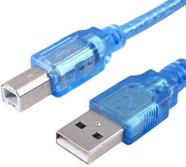 30cm KORTE Type A Male naar B Male USB 2.0 Printer Scanner Kabel Blue USB 2.0 A naar 2.0 B scanner kabel USB 1.1 480Mbps snelheid
