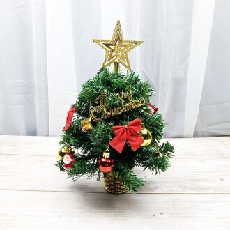 30Cm Mini Kerstboom Top Ster Kinderen Kerstboom Toppers Xmas Decoraties gouden rood bal