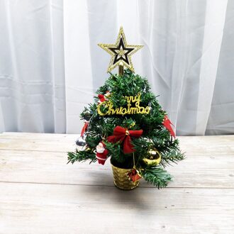 30Cm Mini Kerstboom Top Ster Kinderen Kerstboom Toppers Xmas Decoraties gouden zilver bal