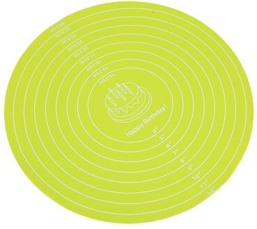 30Cm Ronde Siliconen Bakken Cake Deeg Mat Placemat Cake Deeg Gebak Pad Bakken Levert Keuken Koken Gereedschap Accessoires groen