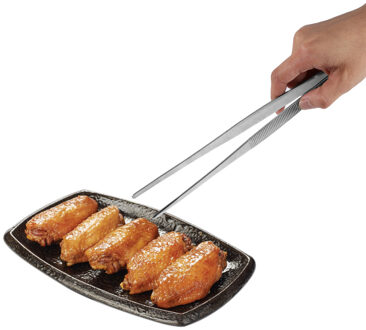 30Cm Voedsel Pincet Barbecue Tang Rvs Eten Churrasco Tweezer Bbq Barbecue Buffet Clip Restaurant Tool Keuken Gadget