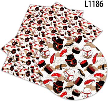 30Cm X22 Cm Japan Sushi Eten Faux Leer Stof Effen Kleur Suede Synthetische Lederen Diy Naaien Materiaal Decoratie L1186