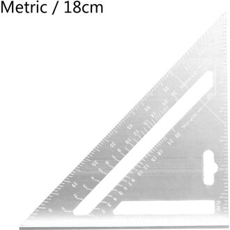 30Cm Zilver Aluminium Speed Vierkante Dakbedekking Proberen Vierkante 'S Meten Layout Tool Blauw