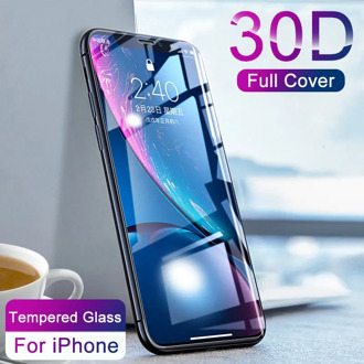30D Curved Protective Tempered Glass For iPhone X XS 11 Pro Xs Max XR Glass Screen Protector on iPhone 7 8 6 6S Plus Glass Film