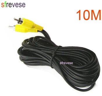 30FT 10 M AV AV RCA naar RCA AV Reverse Rear View Parking Camera Video Verlengkabel Voor Lange truck Bus