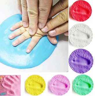 30g Baby care baby handprints handprint mud foot print baby hand and foot mold hundred days gift hand and foot print