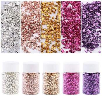 30g/bottle Colorful Metallic Sandstone Nail Art Gravel Filling Material UV Resin Epoxy Mold Filler For DIY Jewelry Making Tools