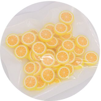 30G Fruit Vorm Polymer Clay Slices Sprinkles Voor Slimes Vullen Charms Pluizige Modder Haarspeld Diy Craft Handwerk Accessoire 3 oranje