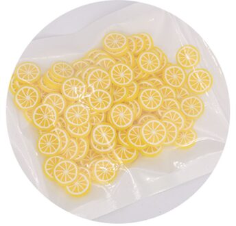 30G Fruit Vorm Polymer Clay Slices Sprinkles Voor Slimes Vullen Charms Pluizige Modder Haarspeld Diy Craft Handwerk Accessoire 8 oranje