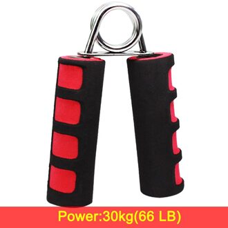 30Kg Foam Handgreep Carpaal Versterken Expander Fitness Onderarm Arms Spier Vinger Grijper Trainer Sterkte Apparatuur rood