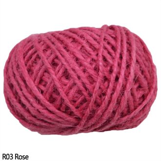30M 1Roll Natuurlijke Jute Hessische Jute Twijn Cord Hennep Hand-Versierd Touw Touw Diy Cadeaupapier Party levert R03