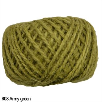 30M 1Roll Natuurlijke Jute Hessische Jute Twijn Cord Hennep Hand-Versierd Touw Touw Diy Cadeaupapier Party levert R08