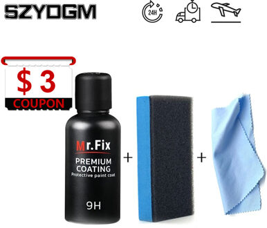 30Ml 9H Paint Care Auto Polish Vloeistof Keramische Jas Anti-Scratch Auto Detaillering Glasscoat Super Hydrofobe glas Coating