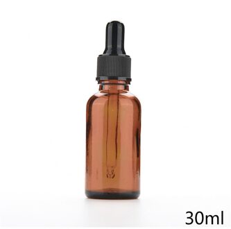 30Ml Amber Glas Vloeistof Reagens Pipet Fles Voor Opslaan Chemie Laboratorium Chemicaliën Parfums En Cologne Accessoires 1Pc