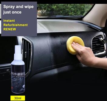 30Ml Auto-interieur Plastic Onderdelen Wax Loopvlakvernieuwing Agent Vernieuwd Automotive Plastic Herstellen Schoonmaken