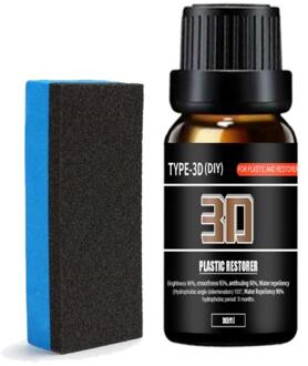 30Ml Auto Verf Reparatie Wax Agent 3D Anti-Kras Vloeibare Polijsten Hydrofobe Paint Care Coating Auto Plastic Restorer
