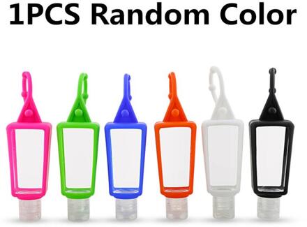 30Ml Draagbare Leuke Hangable Siliconen Mini Handdesinfecterend Geen Schoon Squeeze Lege Fles Travel Safe Hand Gel Houder Split flessen