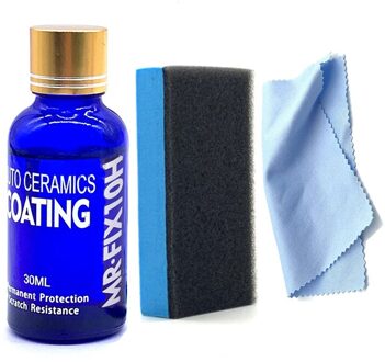30Ml Hardheid 10H Super Hydrofobe Auto Glas Coating Auto Vloeibare Jas Paint Care Duurzaamheid Anti-Corrosie Coating set Basic Package