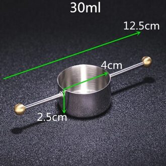 30Ml Maatbeker Gereedschap Bar Maatregel Cocktail Jigger Met Handvat Voor Whisky Bar Gereedschap Bar Accessoires