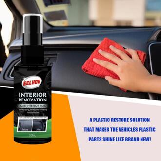 30Ml Plastic Renovatie Agent Voor Automotive Plastic Onderdelen Renovatie Verf Plakken Onderhoud Verf Zorg Wax Agent Cleaner