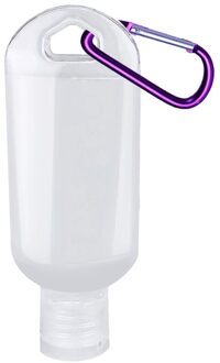 30Ml Reizen Flessen Hervulbare Samendrukbare Container Lekvrije Handdesinfecterend Lege Transparante Fles Met Sleutelhanger 1 Pcs