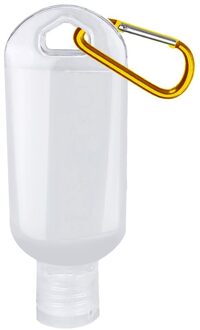 30Ml Reizen Flessen Hervulbare Samendrukbare Container Lekvrije Handdesinfecterend Lege Transparante Fles Met Sleutelhanger 1 Pcs