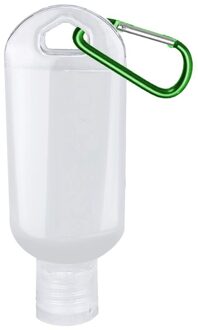 30Ml Reizen Flessen Hervulbare Samendrukbare Container Lekvrije Handdesinfecterend Lege Transparante Fles Met Sleutelhanger 1 Pcs