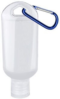 30Ml Reizen Flessen Hervulbare Samendrukbare Container Lekvrije Handdesinfecterend Lege Transparante Fles Met Sleutelhanger 1 Pcs