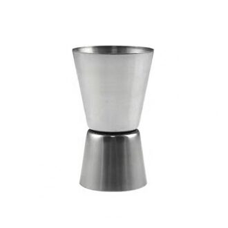 30Ml Rvs Cocktail Shaker Meet Cup Dual Shot Drink Geest Meet Jigger Wijn Shaker Mixer Cup Keuken Bar gereedschap Zilver