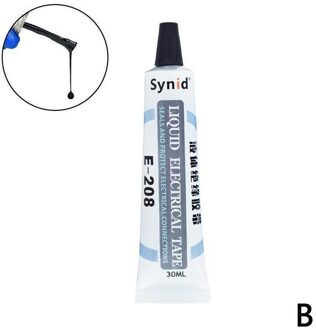 30Ml Vloeibare Elektrische Tape Waterdicht Isolatie Kit Temperatuur Vloeibare Lijm Lassen Slip Voor Motor Circuit Hoge F6G2 zwart 30ml
