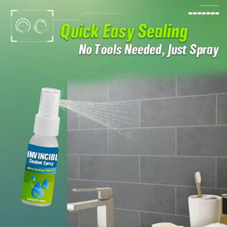 30ML Waterproof Agent Spray Bathroom Sealant Glue Sealant Spray Anti-Leaking Roof Wall Repair Glue Spray Waterproof Coating