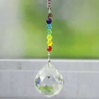 30Mm/50Mm Chakra Handgemaakte Dragonfly Crystal Ball Prism Rainbow Maker Met Octagon Kralen Thuis Opknoping Suncatcher Ornament balls DIY