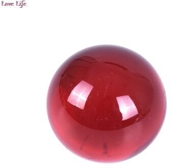 30Mm Crystal Ball Quartz Glas Transparante Bal Bollen Glas Bal Fotografie Ballen Crystal Craft Decor Feng Shui Rood