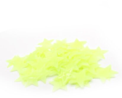 30Pc Muurstickers Voor Kinderen Slaapkamer Fluorescent Glow In The Dark Sneeuwvlok Ster Muurstickers Voor Thuis Decoratie #55 groen