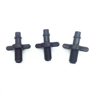 30Pcs 1/4 "Prikkeldraad Connector 6Mm Buitendraad Tuin Micro Drip Irrigatie Conversie Koppelingen 4/7Mm slangkoppelingen Watering Joint