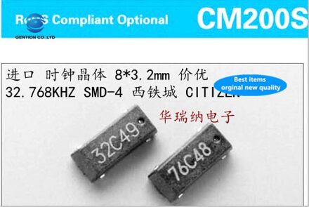 30Pcs 100% En Orginal CM200S SMD-4 Passieve Klok Kristal 8X3.2mm 4-Pin 32.768K 32.768Khz