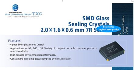 30Pcs 100% En Orginal Txc Passieve Smd Kristal 2.0X1.6Mm 4-Pin 27M 27Mhz 10PF Magnetische Oppervlak 7R