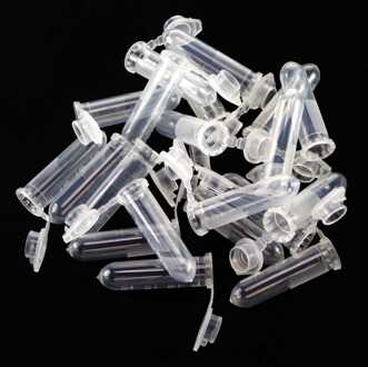 30Pcs 120Ml Laboratorium Plastic Centrifugebuis Ronde Bodem Flacon Snap Cap Voor Sample Specimen