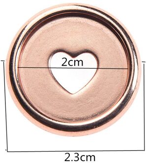 30Pcs 23Mm Binding Ring Notebook Paddestoel Gat Knop Plastic Losbladige Spoel 360 Graden Opvouwbare Plastic Schijf binding Gesp roos goud