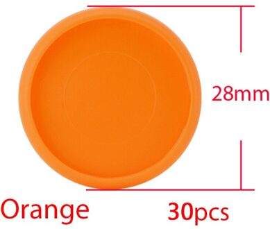 30Pcs 28Mm Kleurrijke Paddestoel Disc Binding Notebook Ringband Planner Bindier Disc Diy Losbladige Ringen Binding Kantoor levert oranje-30stk