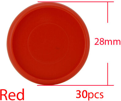 30Pcs 28Mm Kleurrijke Paddestoel Disc Binding Notebook Ringband Planner Bindier Disc Diy Losbladige Ringen Binding Kantoor levert rood-30stk
