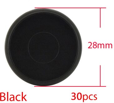 30Pcs 28Mm Kleurrijke Paddestoel Disc Binding Notebook Ringband Planner Bindier Disc Diy Losbladige Ringen Binding Kantoor levert zwart-30stk