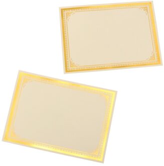 30Pcs Award Certificaat Papier Blanco A4 Papier Diploma Certificaat Papier Voor Graduation Ceremony Kantoor School (250G Goud folie)