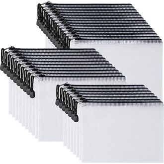 30Pcs B6 Mesh Rits Pouch 5.3X7.7Inch, Waterdicht Zip Tas Voor School Kantoorbenodigdheden, puzzels & Games Organiseren Opslag