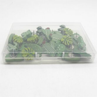 30Pcs Cactus Vorm Kurk Push Pins Thumb Punaise Board Pins Tekening Foto Muur Studs Kantoor Schoolbenodigdheden