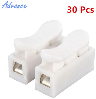 30pcs CH2 Quick Splice Lock Wire Connectors 2Pins Electrical Cable Terminals 20x17.5x13.5mm For Easy Safe Splicing Into Wires