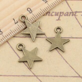30Pcs Charms Ster 16X13Mm Tibetaanse Brons Zilver Kleur Hangers Antieke Sieraden Maken Diy Handgemaakte Craft antiek bronzen verguld